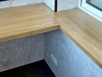 Ступени, подоконники, столешницы, дубовые и ясеневые., фотография 3