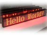 Бегущая строка Вывеска Светодиодная реклама LED дисплей, информационное табло, программируется текст, шрифт, спецэффекты, фотография 4