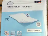 Пелёнки гигиенические впитывающие SENI Super Soft 90х60см 30шт. 4 капли, фотография 3