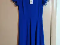 2 новых платья синее и чёрное, кружево 44-48 р-ра 96 хлопок от Dorothy Perkins, фотография 3