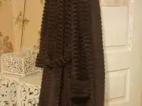 Халат махровый с поясом карманами банный унисекс, фотография 5
