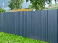Установка заборов из металлопрофиля