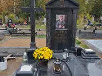 ПАМЯТНИК ГОРИЗОНТАЛЬНЫЙ НА 2ЧЕЛ. ИЗ ГРАНИТА В-14 Воложин и н, фотография 4