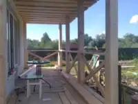 Беседки навесы калитки заборы бани, фотография 8