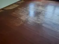 Снятие старой краски и шлифовка пола