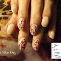 Покрытие гель лак “Shellac”, дизайн гель лаками, наращивание ногтей, маникюр, фотография 3