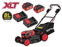 Газонокосилка аккумуляторная wortex clm 4536-4 xlt set 2334160 (с 2-мя акб)