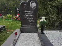ПАМЯТНИК ГОРИЗОНТАЛЬНЫЙ НА 2 ЧЕЛ. ИЗ ГРАНИТА В-19. Молодечно и рн, фотография 6