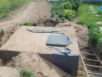 Демонтажные работы, бетонные работы, обрамление уголком., фотография 5