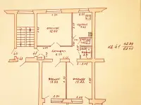 Продается трехкомнатная квартира, ул.Фрунзе, д.9, кв.41
