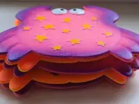 Мини коврики на присосках-игрушки Крабики, новые, фотография 3