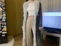 Продам оригинал Versace  дубленку женскую новую, фотография 2