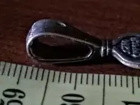Крупный серебрянный двухсторонний крестик, фотография 3