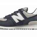 ОРИГИНАЛЬНЫЕ КРОССОВКИ New Balance ML574ESQ из Европы.  Натуральная Замша. Цвет Синий, Серый, Белый.  Размер USA 11/ UK