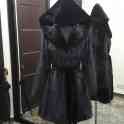 Норковая шуба black nafa 44-48 active, капюшон, фотография 3