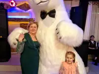 АНИМАТОР БЕЛЫЙ МЕДВЕДЬ МИШКА ЧЕБУРАШКА ГОРИЛЛА ЛАБУБУ БУМАЖНОЕ ШОУ РОСТОВАЯ КУКЛА БРЕСТ КОБРИН И ОБЛАСТЬ, фотография 2