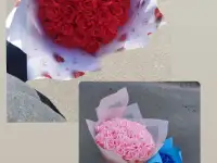 Букет из атласных лент