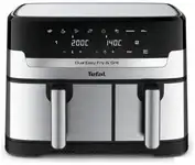 Аэрогриль (аэрофритюрница) tefal dual easy fry & grill ey905d10