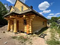 Сруб для дома бани