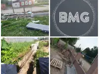 Заборы, ворота, фундаменты, бордюры, плитка, фотография 5