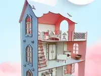 Кукольный домик ( с мебелью), фотография 3