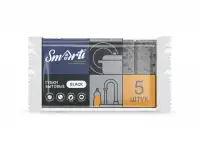 Губки для посуды черные Smarti Black 5 шт