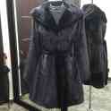 Норковая шуба black nafa 44-48 active, капюшон, фотография 2