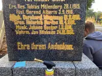 Уборка могилы в Вилейке, ремонт памятников