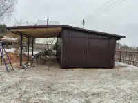 Забор хозблок навес ворота откатные и распашные, фотография 8