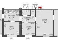 3-х комн. квартира на ул.Строителей,4 г.Орша, фотография 12