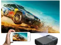 Проектор R15 Full HD Miracast 6800 Лм и холст 100 дюймов, фотография 6