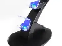 Зарядная станция для двух геймпадов dualshock PS4 . Это док-станция для зарядки контроллеров джойстиков PlayStation 4, фотография 5