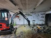 Аренда гидромолотов на базе миниэкскаватора