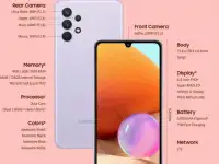 Смартфон Samsung Galaxy A32 SM-A325F 4GB64GB violet, фотография 5