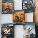 PS4 1 терабайт, 2 геймпада, 5 игровых дисков, фотография 2