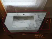 Раковина из керамогранита.