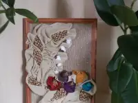 Картина из ткани  Розовый букет. Ручная работа., фотография 2