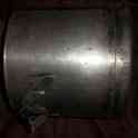 бак из нержавейки, тяжёлый, из толстого метала. высота 31см, диаметр 36см, фотография 2