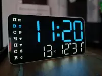 Часы светодиодные настольные настенные новые, фотография 2