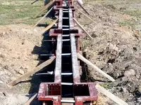 Фундамент под забор, фотография 10