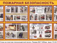 Пожарная безопасность. Плакаты на бумаге и стенды на пластике, фотография 10