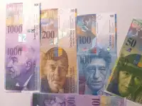 Куплю, обмен старые Швейцарские франки, бумажные английские фунты стерлингов и др