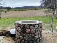 отделка тёсаным камнем