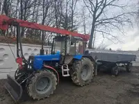 Аренда трактора Беларус 920.2 с прицепом ПСЕ-Ф-12,5Б 5т