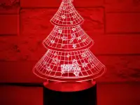 шикарный подарок к Новому году - 3D ночник ЕЛКА!