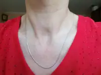 Цепочка серебряная Венецианская змейка. 51 см., фотография 3