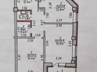 2 - комнатная  по новому евро трёшка 67,4м2, фотография 3