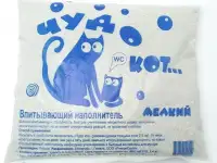 Впитывающий наполнитель Чудо Кот Мелкий для кошачьего туалета
