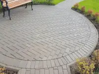 Кладка тротуарной плитки, бортов, фотография 6
