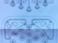 Потолочная светодиодная люстра-светильник Garlen 5025-12 с пультом, фотография 9